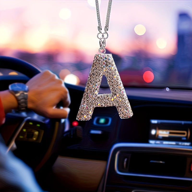 Crystal Bling Alphabet Letter Pendant