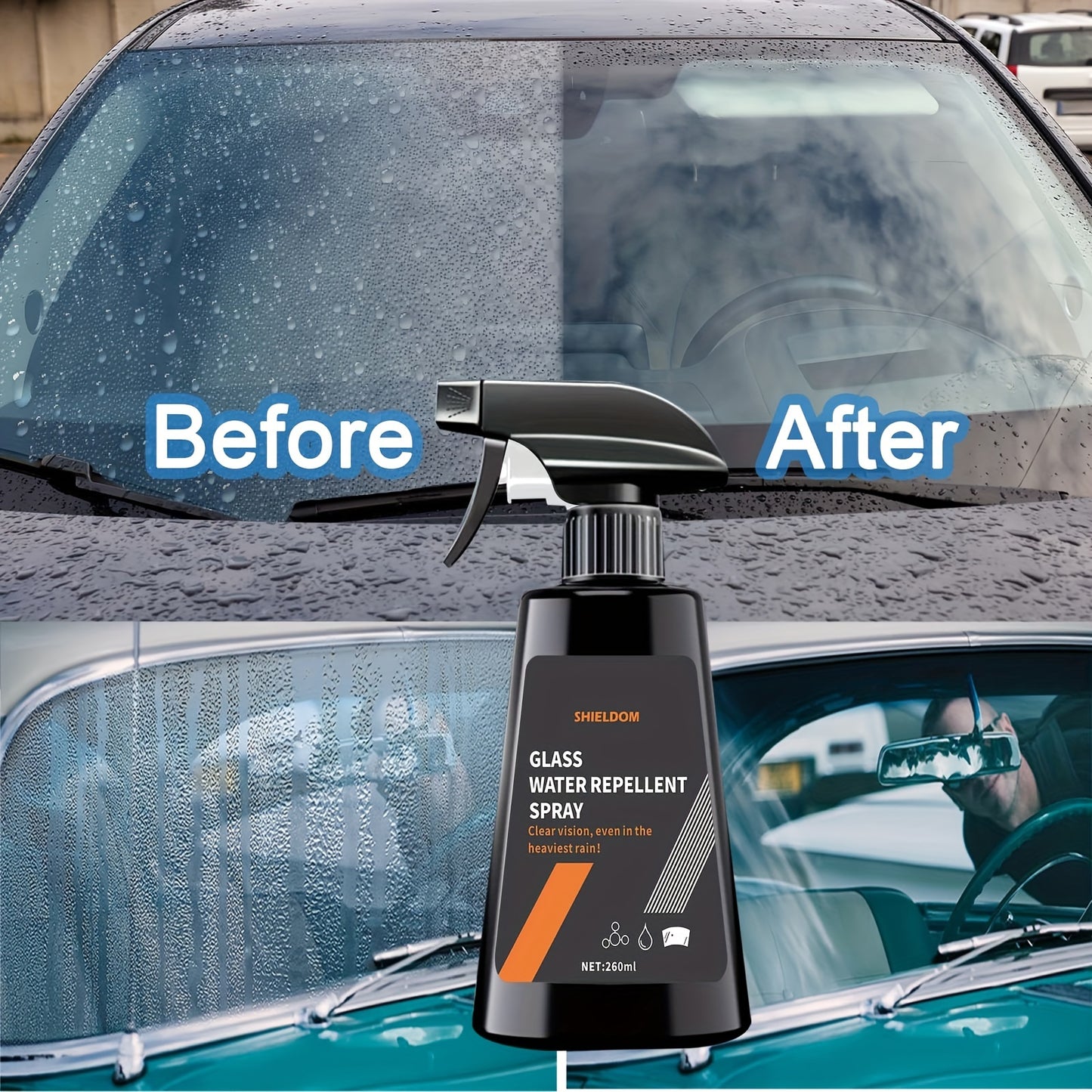 Rainproof Car Windshield Spray, 8.79oz