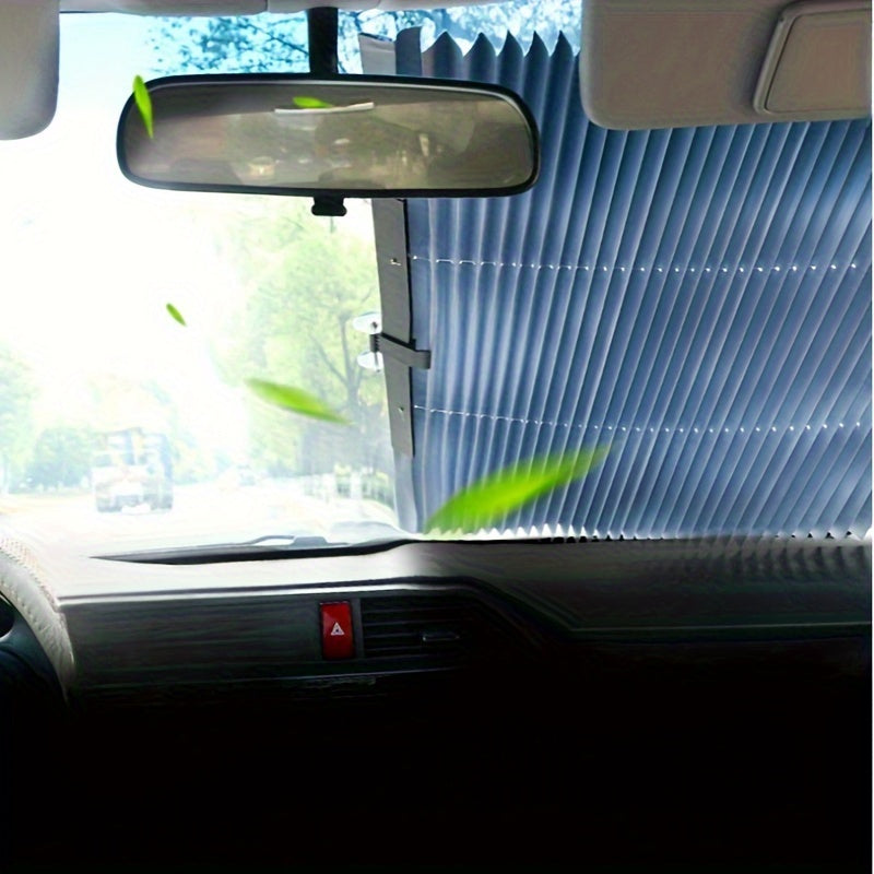 Auto Retractable Windshield Sunshade with UV Protection