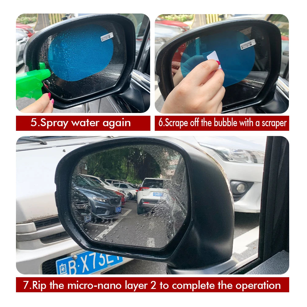 Car Rearview Mirror Film Side Window Rainproof