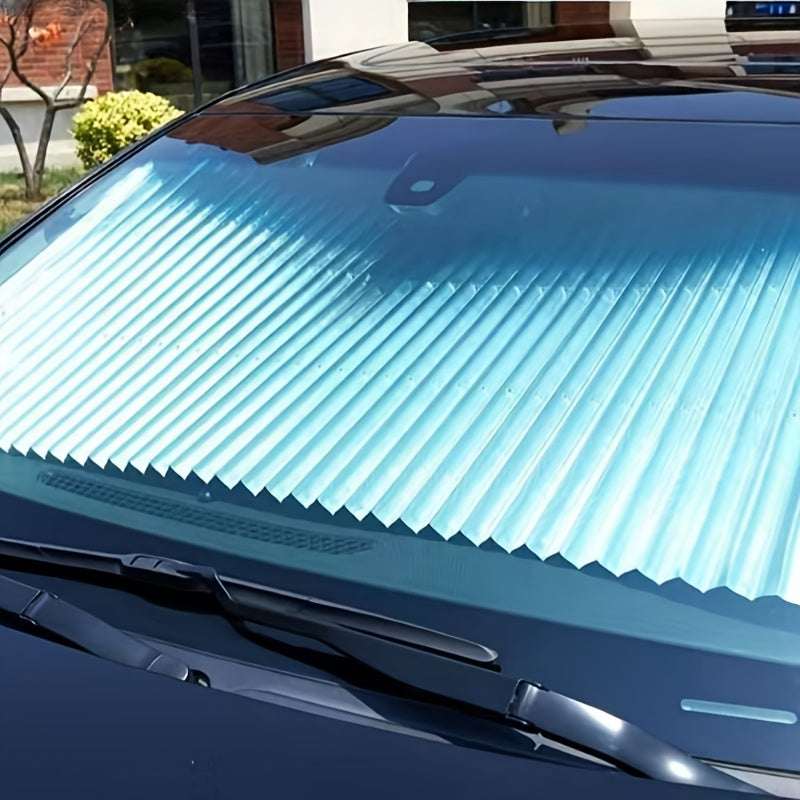 Auto Retractable Windshield Sunshade with UV Protection